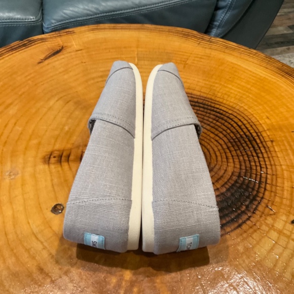 Women’s TOMS Alpargata Light Gray Heritage Canvas NWOT Size 8 - Picture 10 of 11